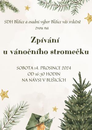 Zpívání u vánočního stromečku